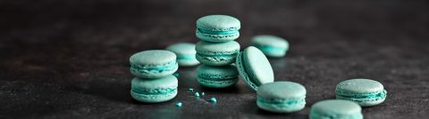 Blue Macarons 